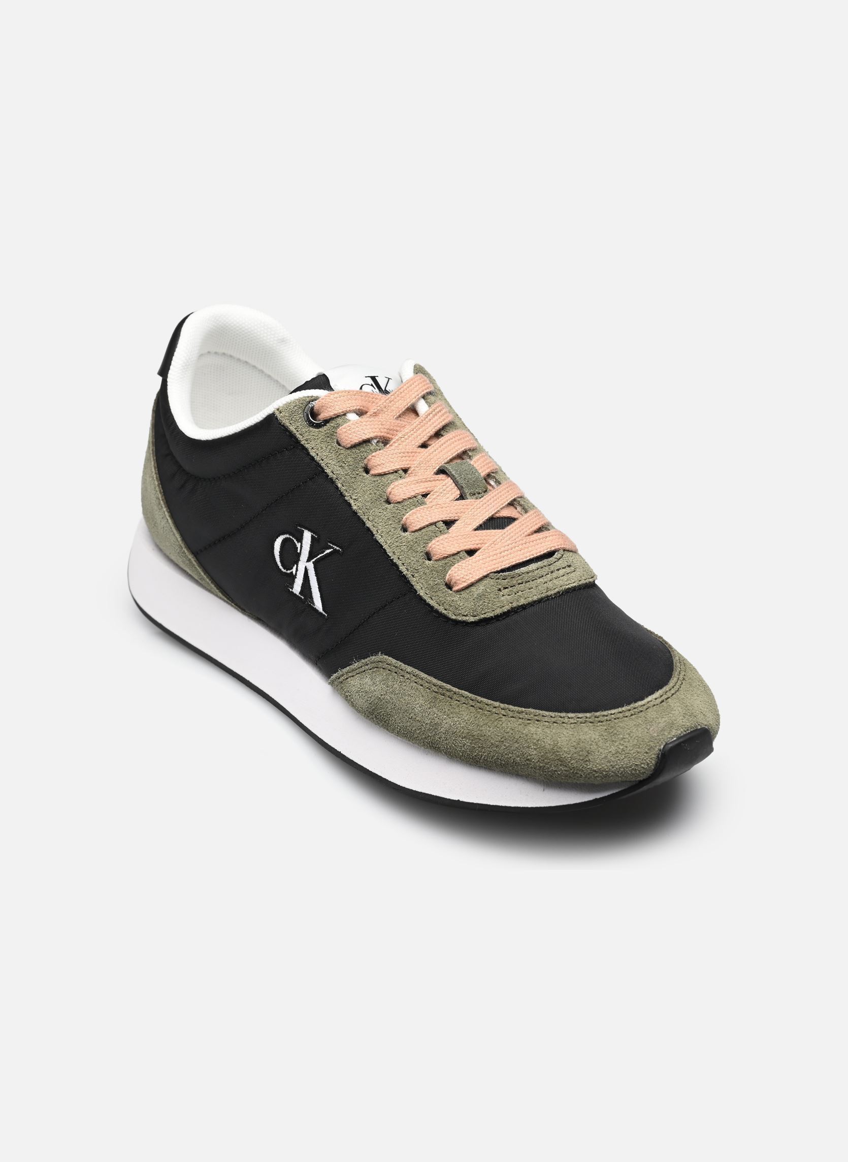 Baskets Calvin Klein RETRO RUNNER LACE UP NYLON MG pour Femme