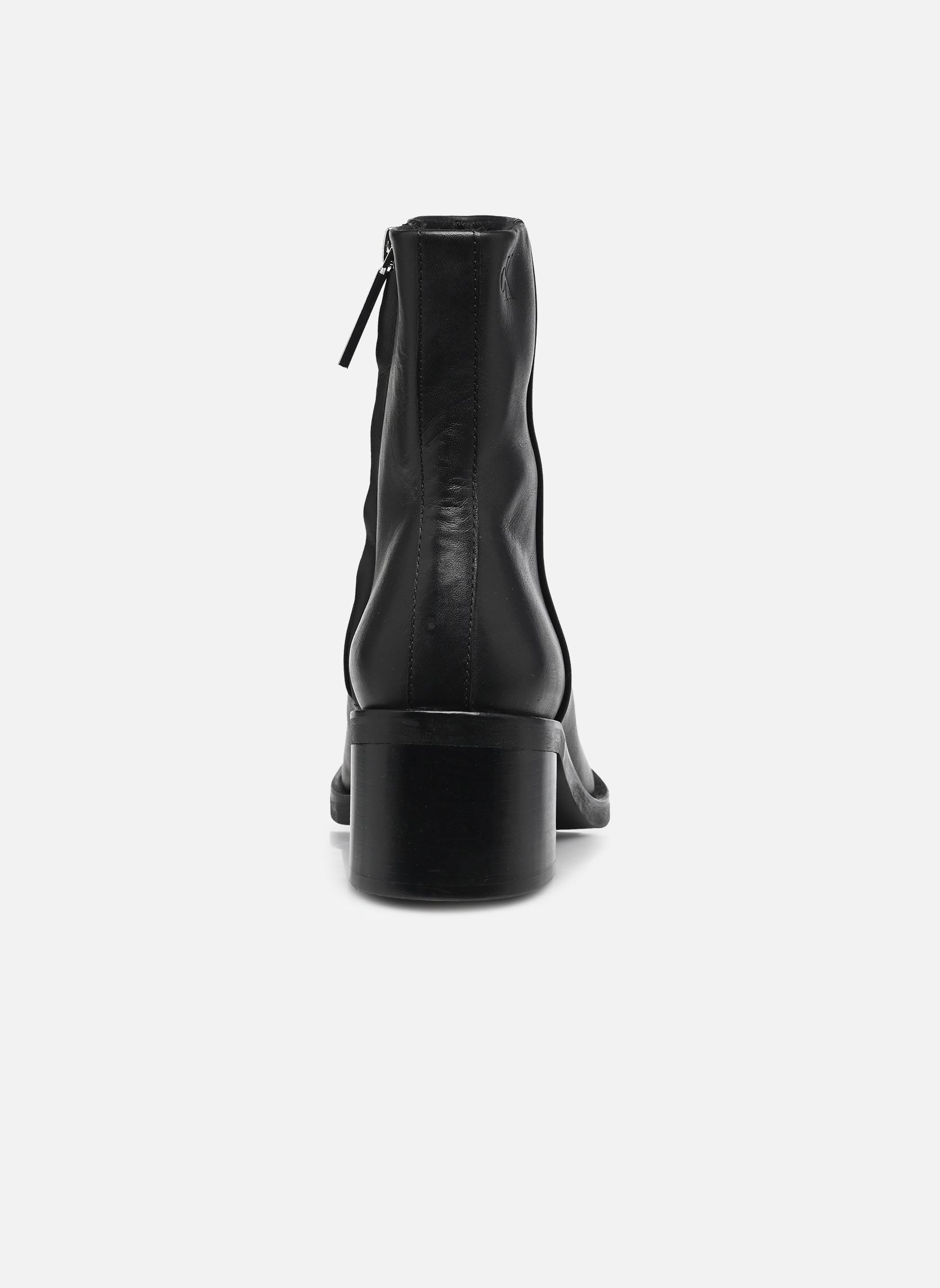 Stiefeletten und Stiefel BLOCK HEEL ZIP BOOT LTH damen schwarz Calvin Klein Stiefeletten und Stiefel BLOCK HEEL ZIP BOOT LTH damen schwarz CK BLACK