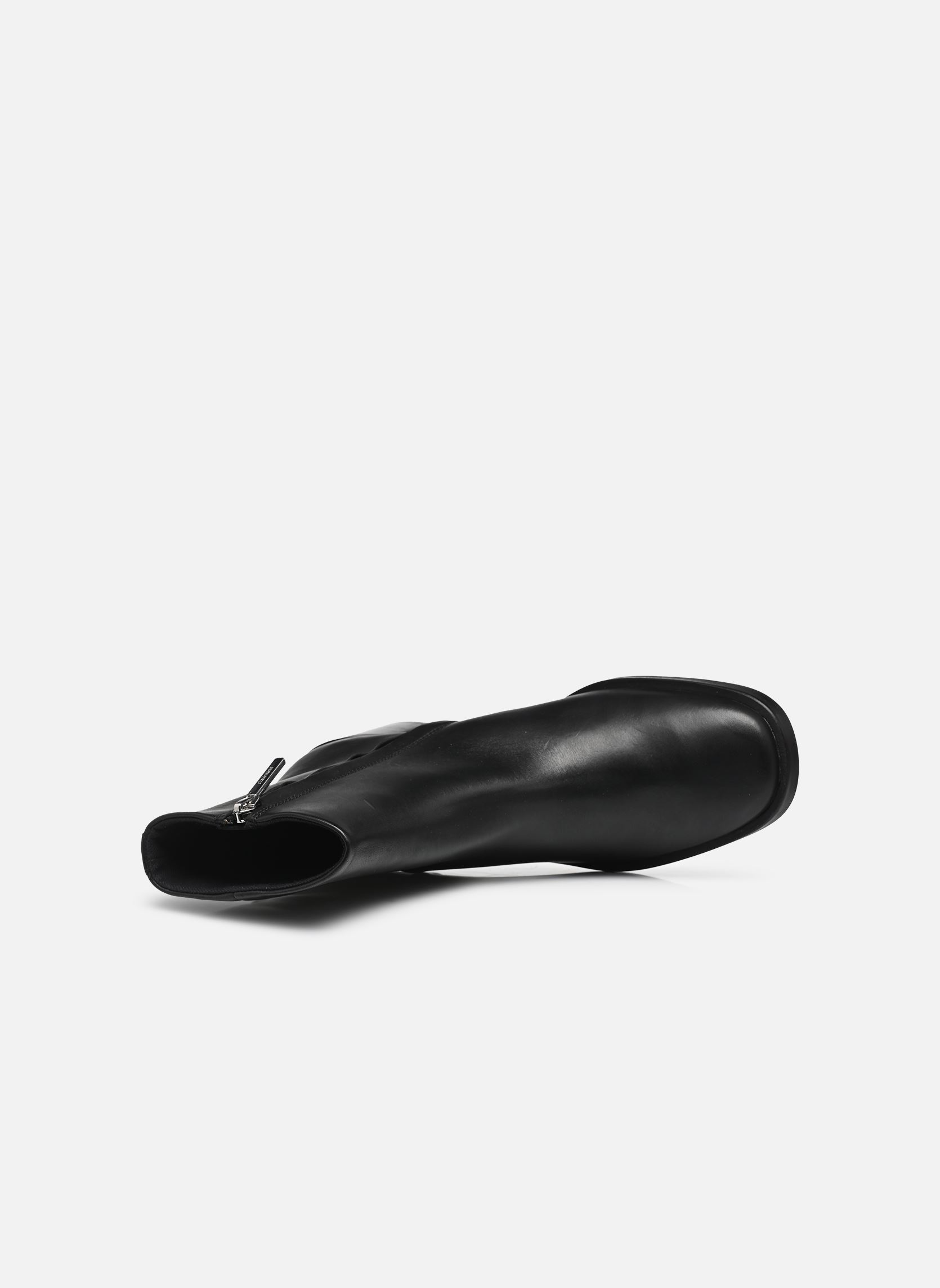 Stiefeletten und Stiefel BLOCK HEEL ZIP BOOT LTH damen schwarz Calvin Klein Stiefeletten und Stiefel BLOCK HEEL ZIP BOOT LTH damen schwarz CK BLACK