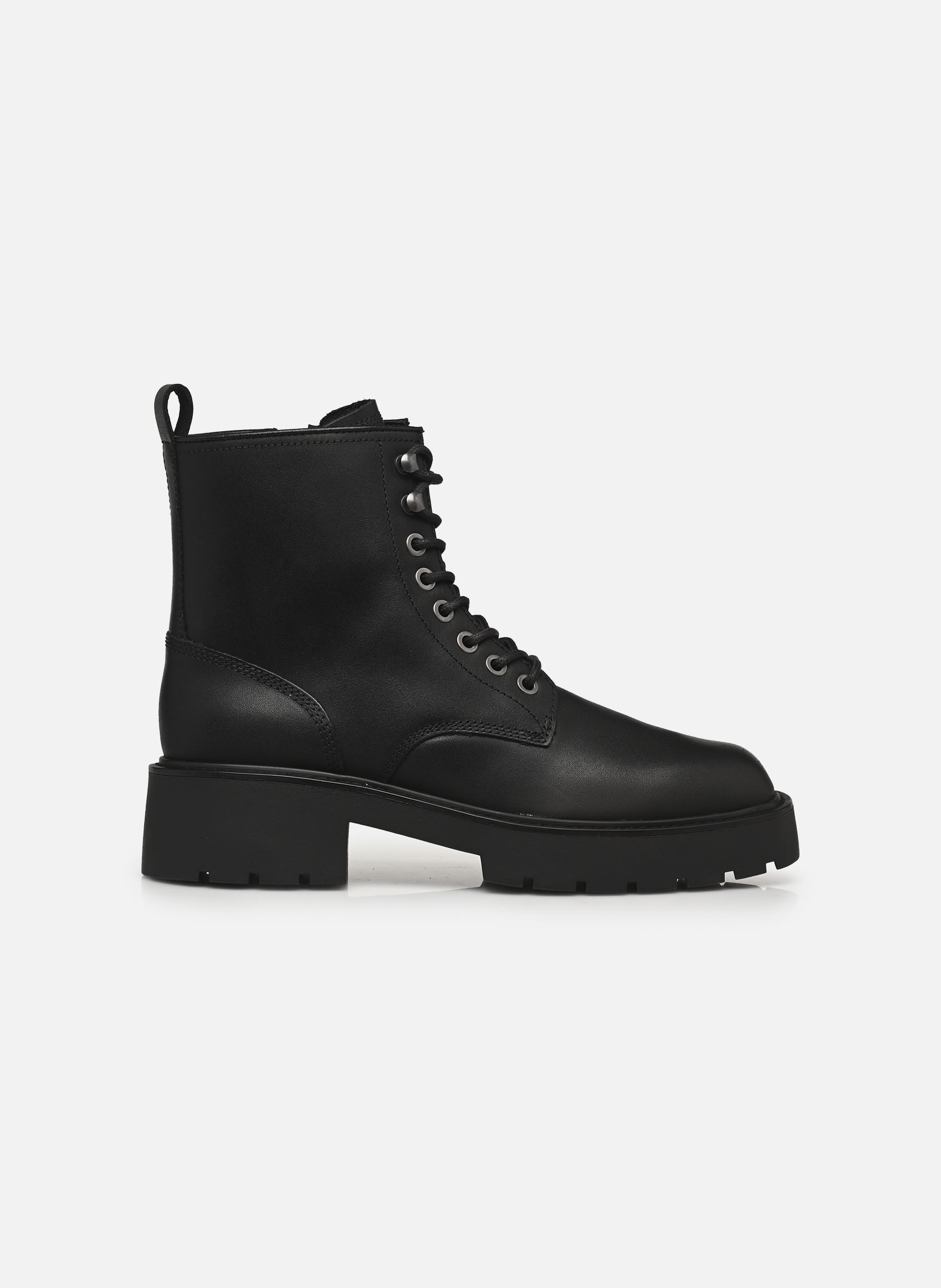Bottines à lacets CHUNKY LACE UP ZIP BOOT femme noir Calvin Klein Bottines à lacets CHUNKY LACE UP ZIP BOOT femme noir CK BLACK