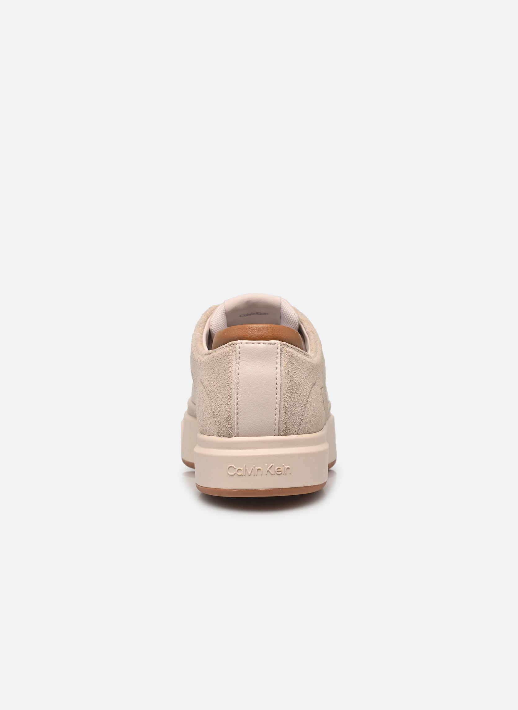Baskets basses BASKET LACE UP PRO LTH MIX MG femme beige Calvin Klein Baskets basses BASKET LACE UP PRO LTH MIX MG femme beige CRYSTAL GRAY/CASHEW
