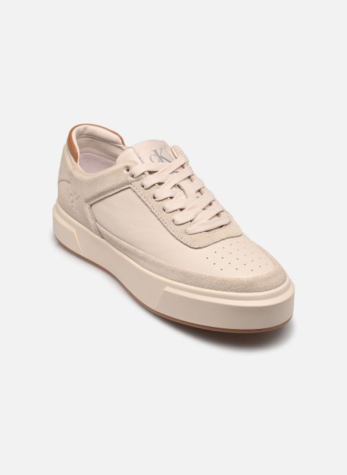 Calvin Klein Baskets basses BASKET LACE UP PRO LTH MIX MG femme beige