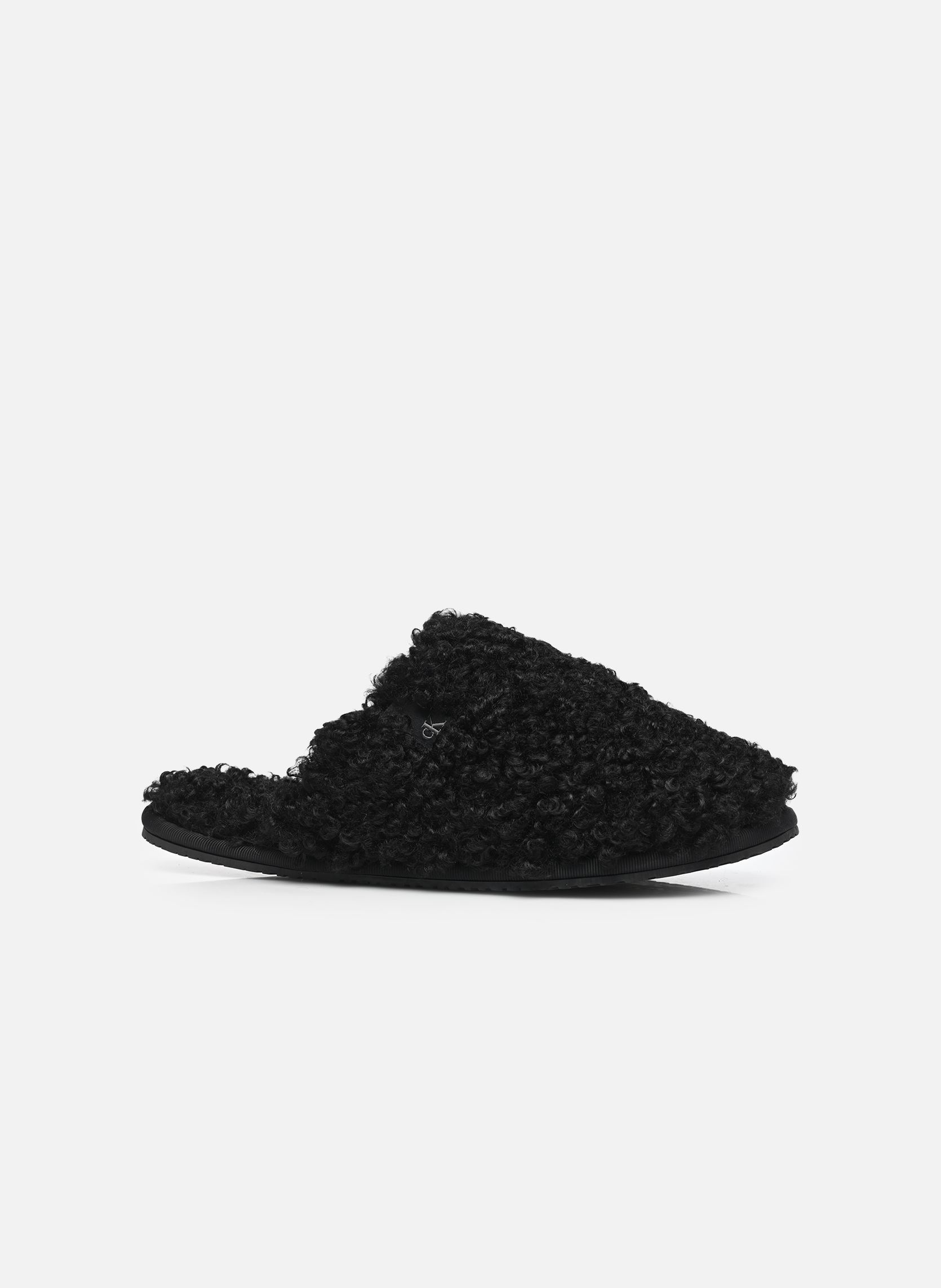 Chaussons CLOSE SLIPPER FUR femme noir Calvin Klein Chaussons CLOSE SLIPPER FUR femme noir BLACK
