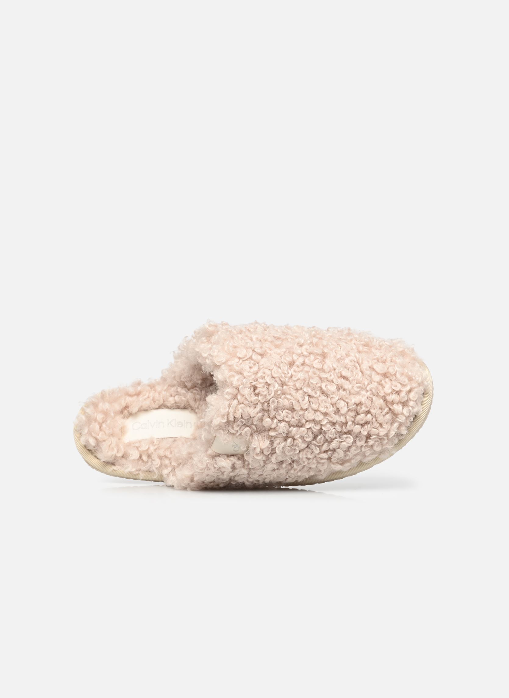 Pantoffels CLOSE SLIPPER FUR dames beige Calvin Klein Pantoffels CLOSE SLIPPER FUR dames beige MARSHMALLOW