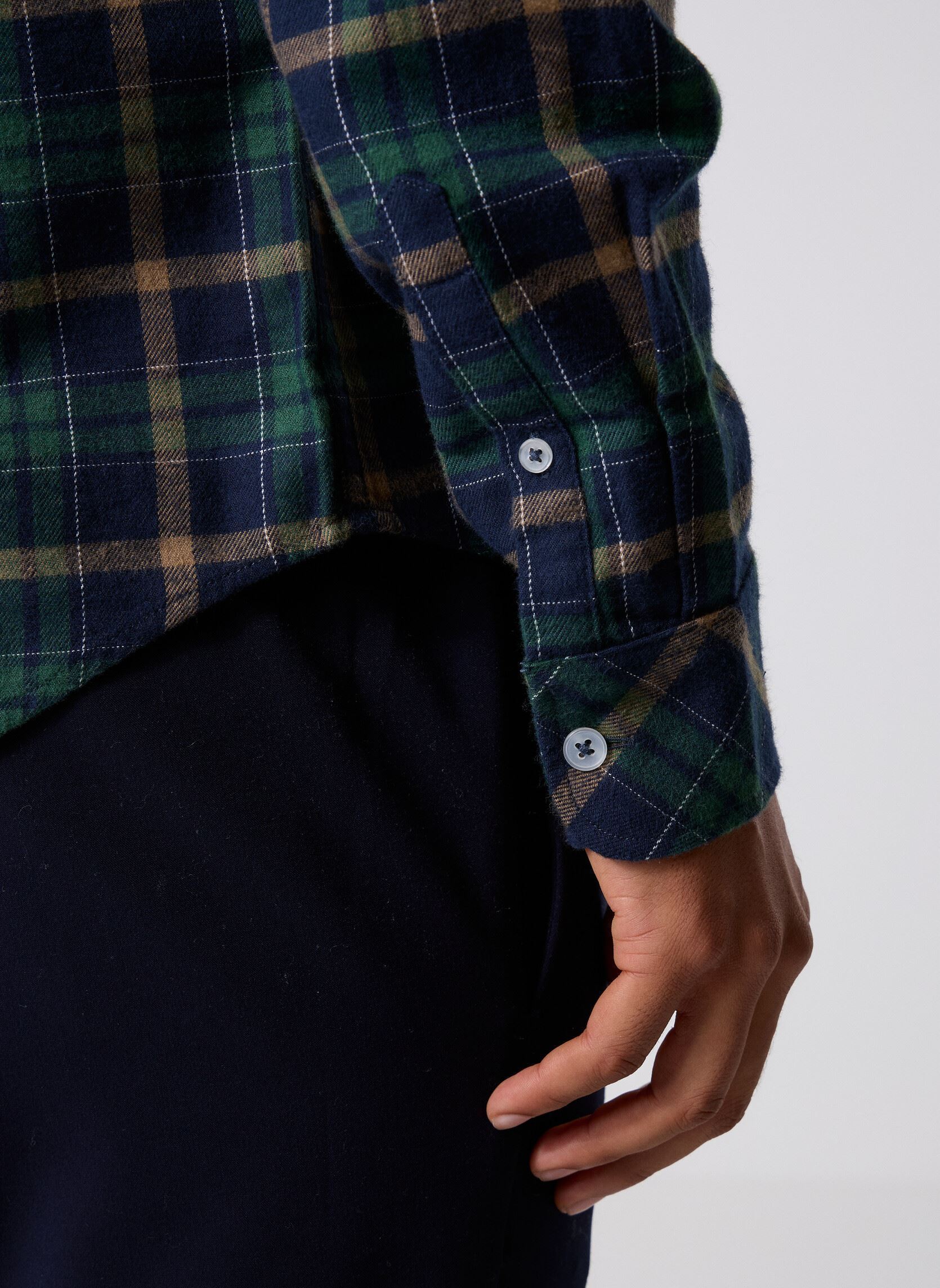 Chemise Vineyard Vines Homme - Bleu à Carreaux - Manches Longues - Taille M - Parfait état