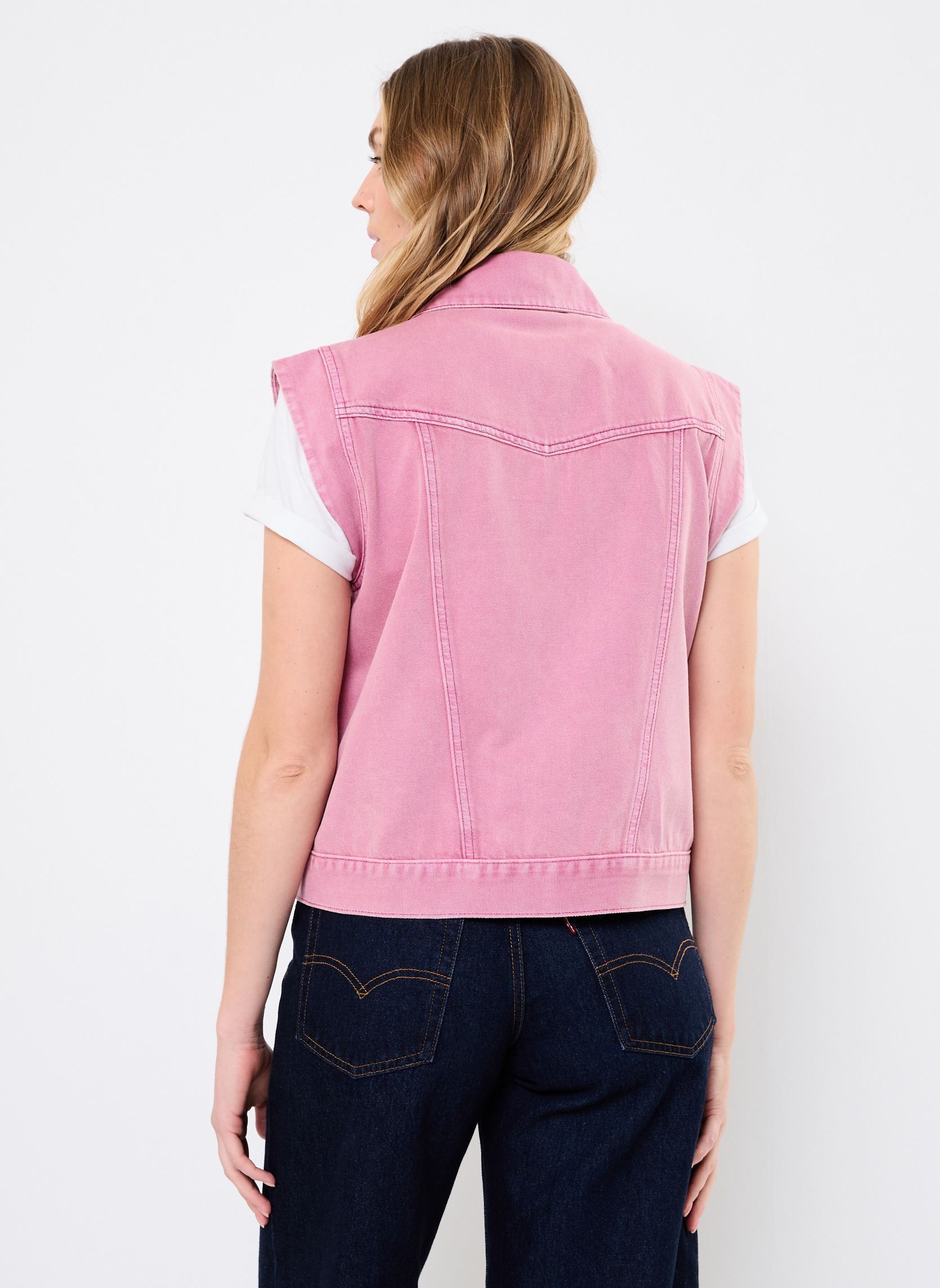 Spijkerjassen DIDO VESTE dames roze Suncoo Spijkerjassen DIDO VESTE dames roze ROSE