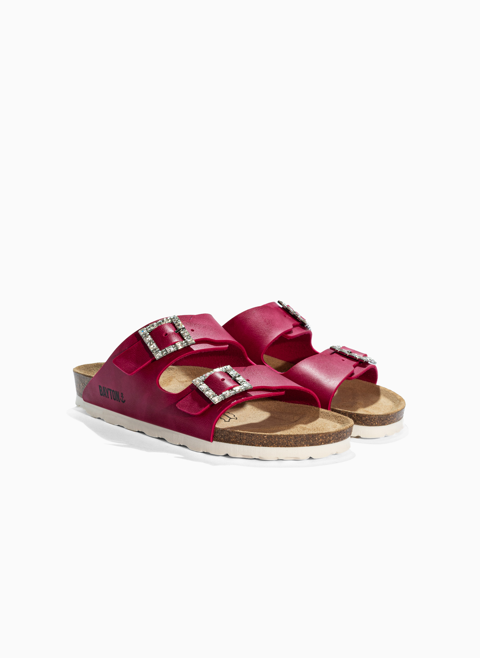 Mules STRASS ATLAS femme rose Bayton Mules STRASS ATLAS femme rose Fuchsia