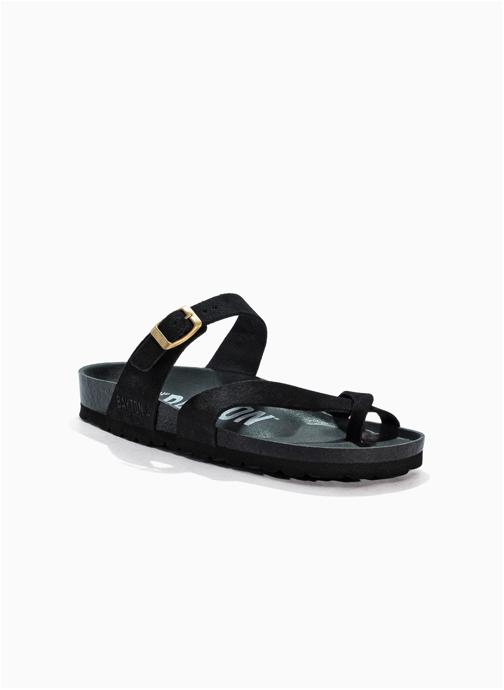 Bayton Mules en cuir suédé DIANE femme noir