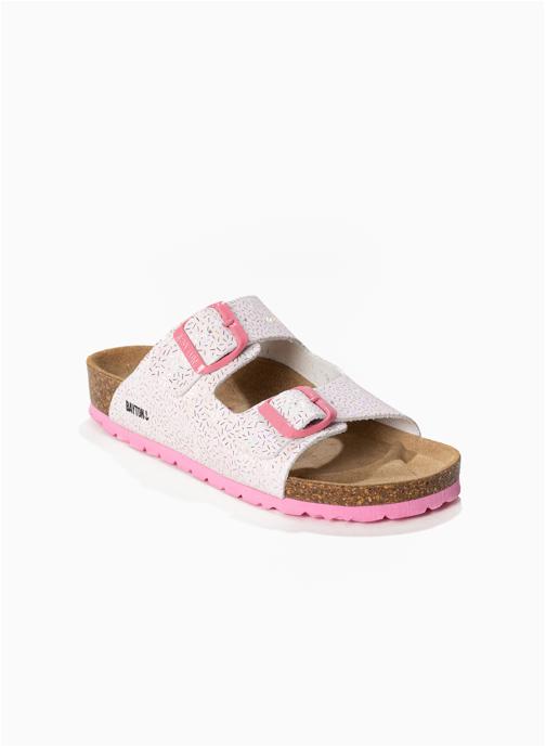 Bayton Mules et sabots ATLAS fille blanc