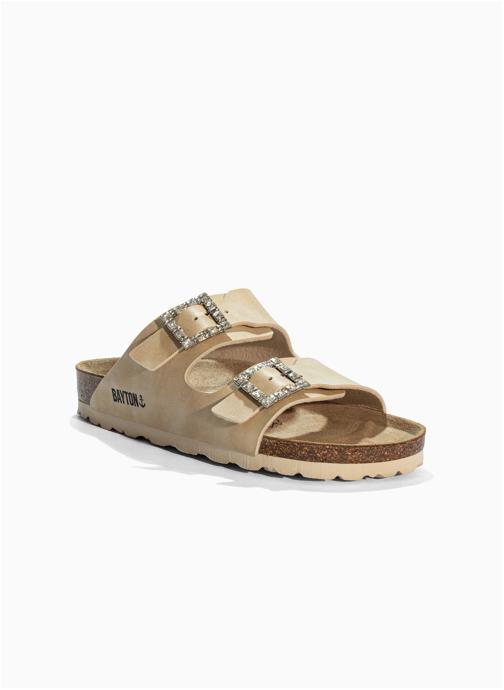 Bayton Mules STRASS ATLAS femme beige