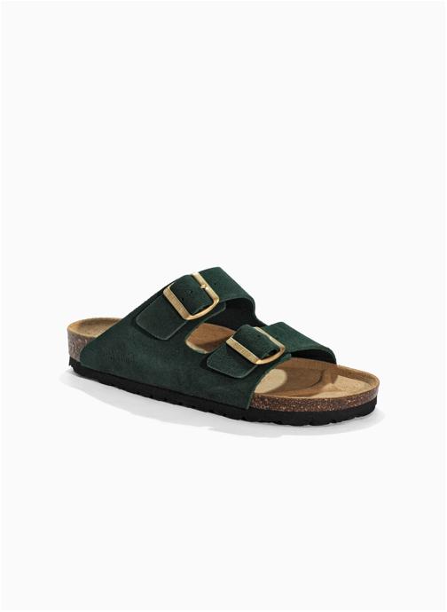 Bayton Mules en cuir suédé ATLAS femme vert