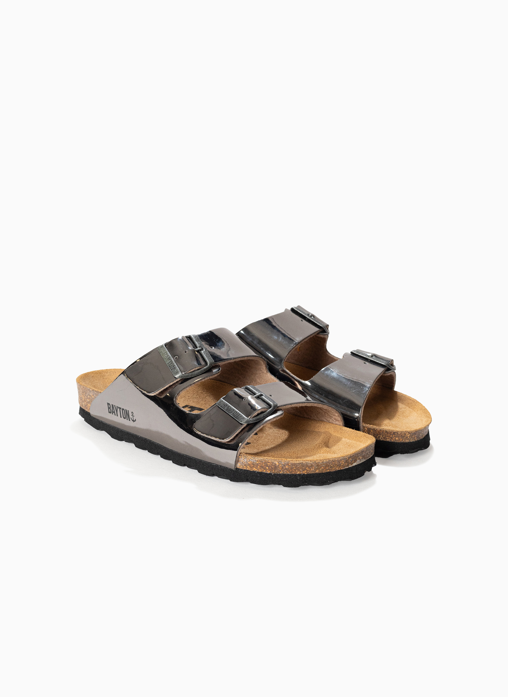 Mules ATLAS femme gris Bayton Mules ATLAS femme gris Gris foncé