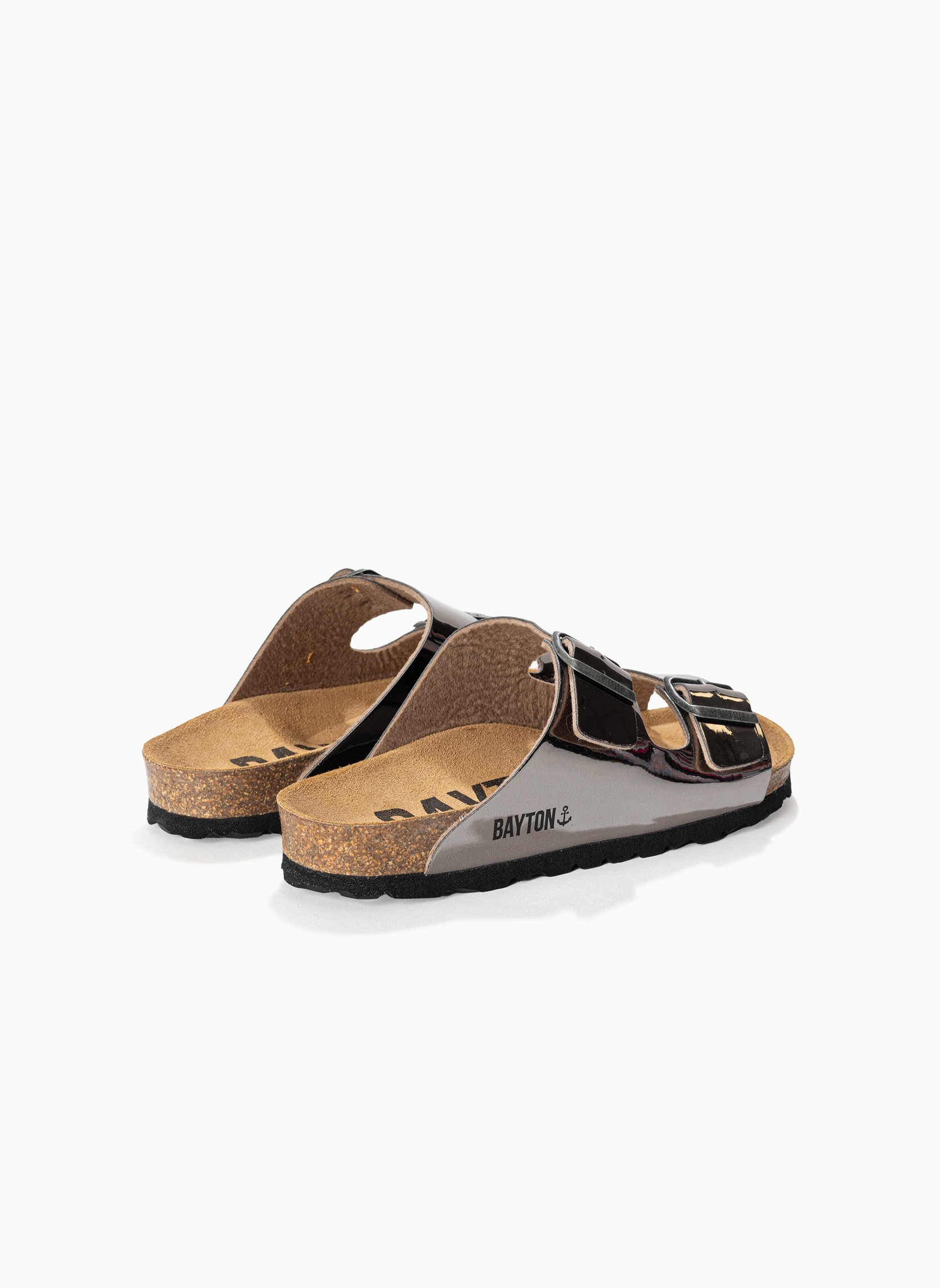Mules ATLAS femme gris Bayton Mules ATLAS femme gris Gris foncé