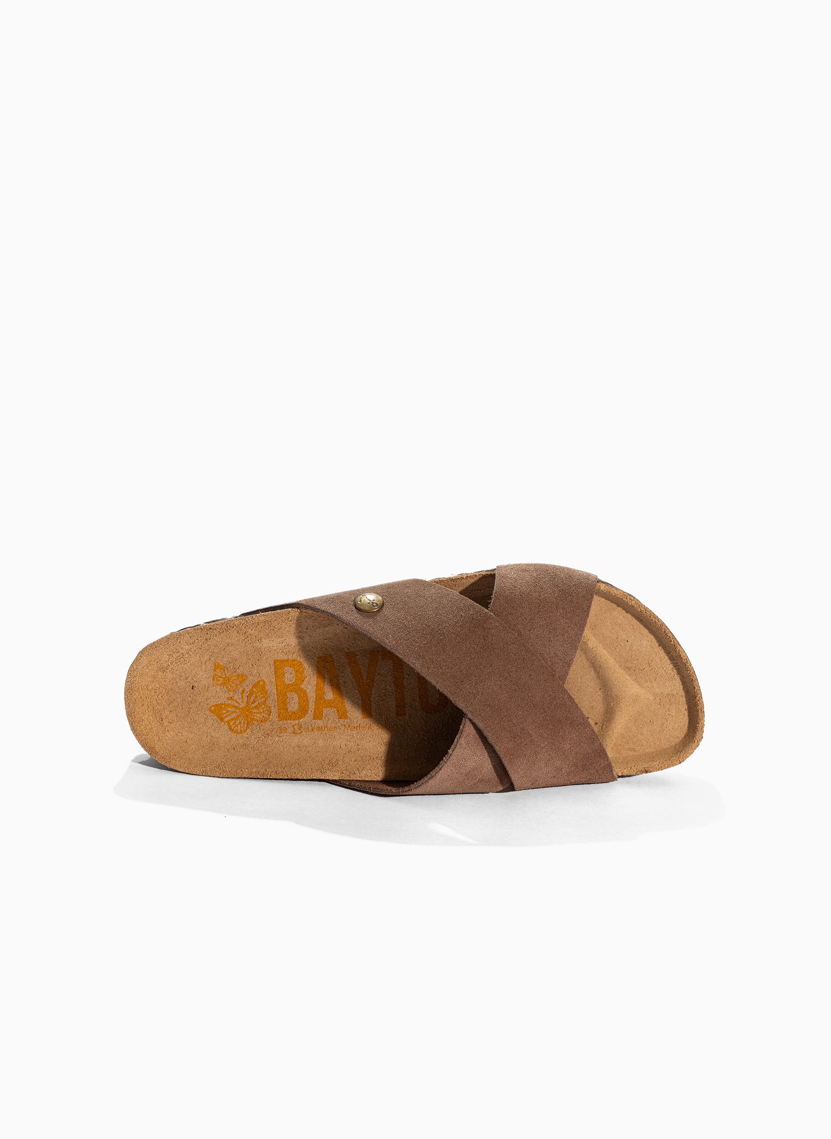 Mules en cuir suédé BURGOS femme beige Bayton Mules en cuir suédé BURGOS femme beige Beige