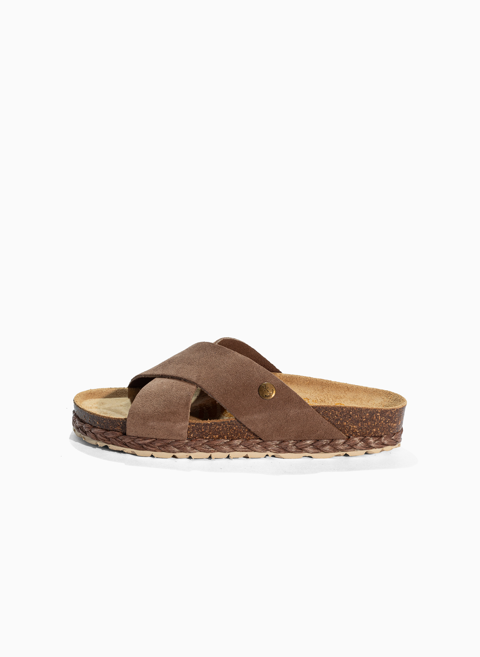 Mules en cuir suédé BURGOS femme beige Bayton Mules en cuir suédé BURGOS femme beige Beige
