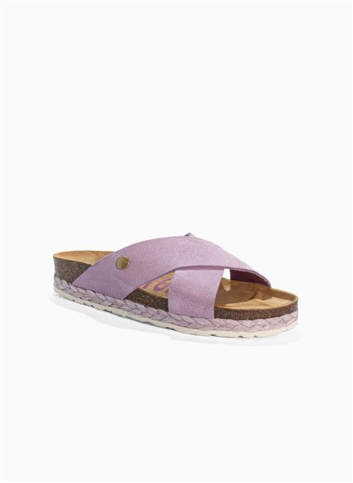 Bayton Mules en cuir suédé BURGOS femme violet