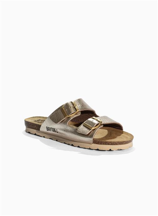 Bayton Mules ASTRAKAN femme or et bronze