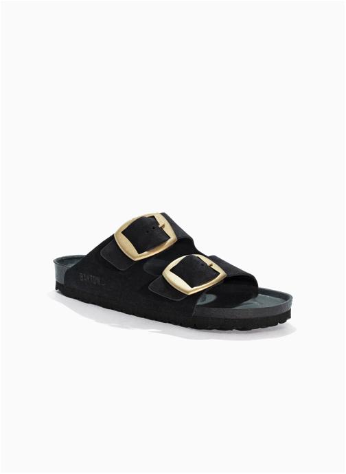 Bayton Mules en cuir suédé ALICANTE femme noir