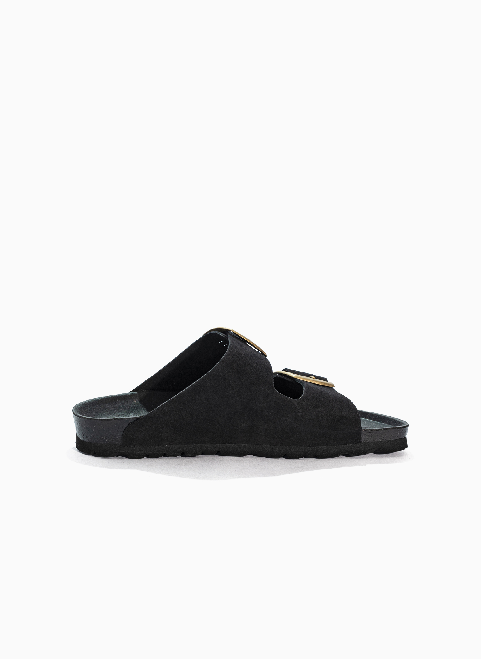 Mules en cuir suédé ALICANTE femme noir Bayton Mules en cuir suédé ALICANTE femme noir Noir