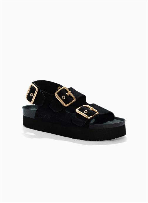 Bayton Mules en cuir suédé ROSA femme noir