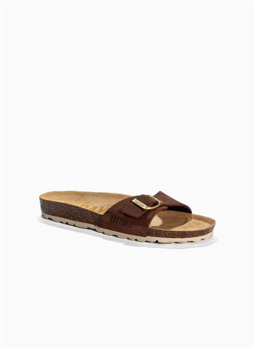 Bayton Mules en cuir suédé ZEPHYR femme marron