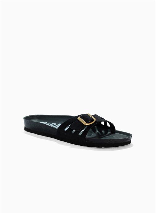 Bayton Mules en cuir suédé ATHENA femme noir