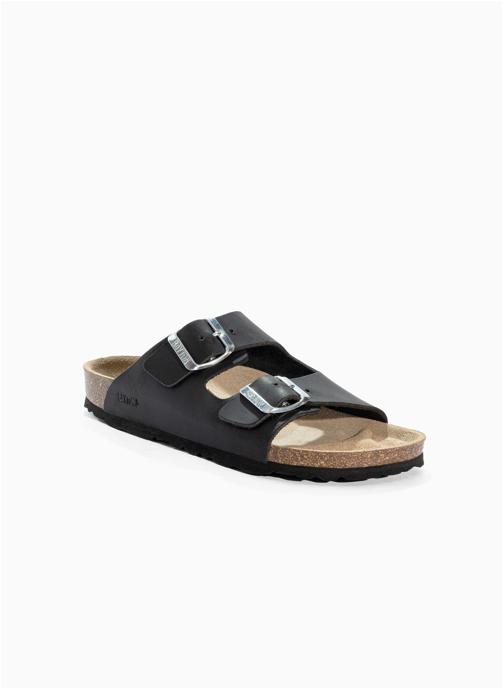Bayton Mules et sabots en cuir ATLAS fille noir