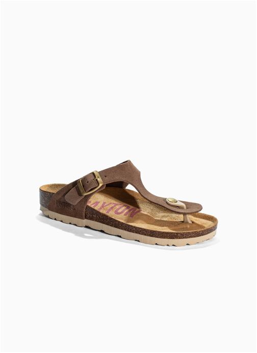 Bayton Mules en cuir suédé MERCURE femme beige