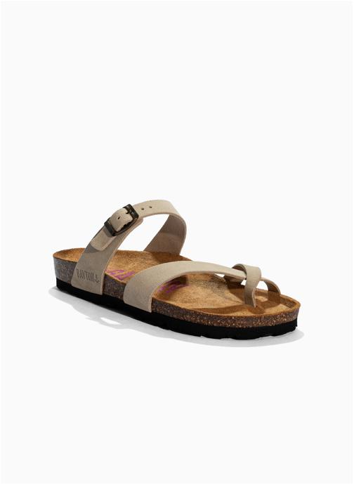 Bayton Mules en cuir suédé DIANE femme beige