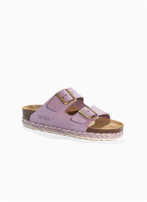 Bayton Mules en cuir suédé BENALLA femme violet