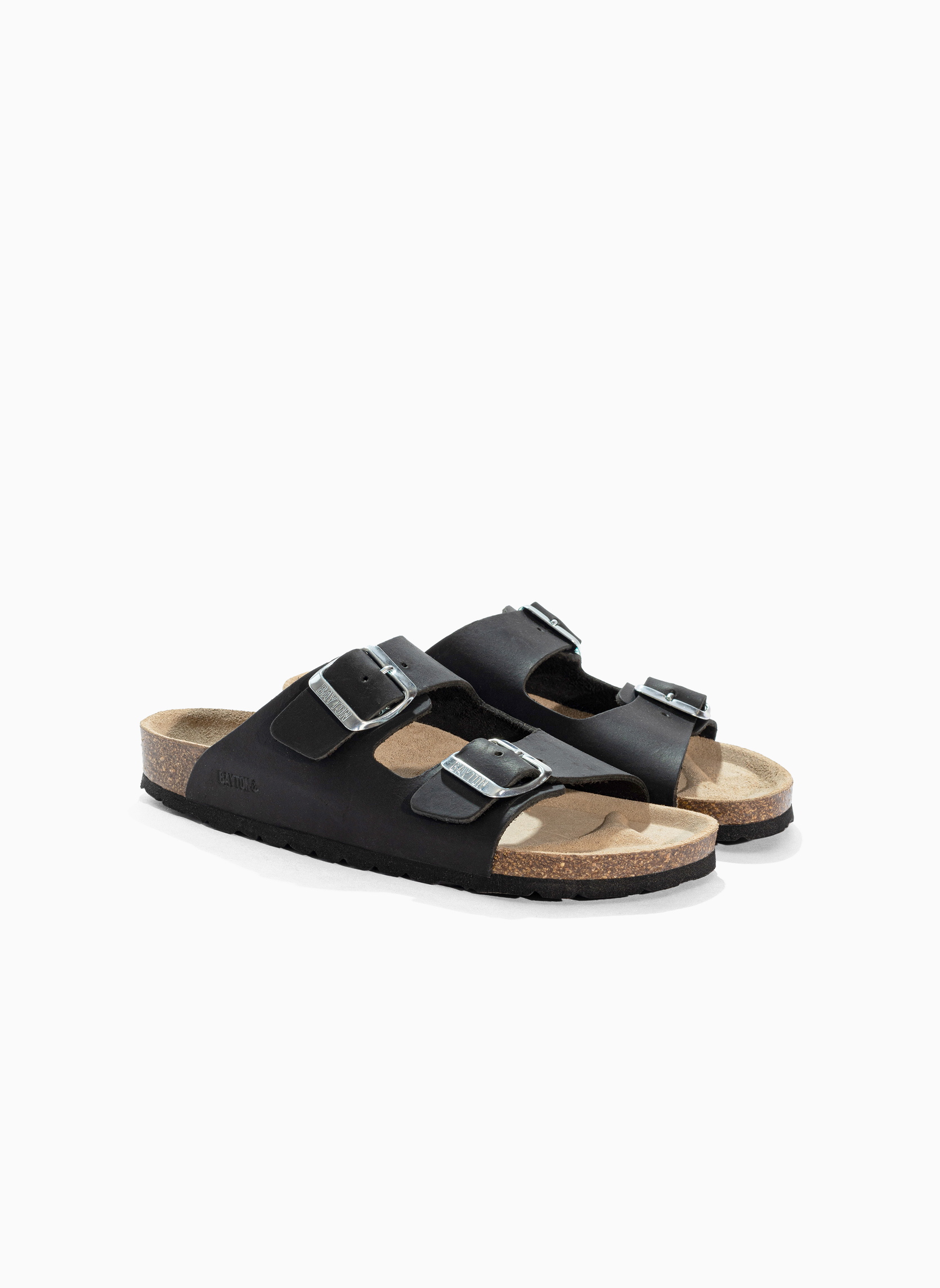 Mules et sabots en cuir ATLAS fille noir Bayton Mules et sabots en cuir ATLAS fille noir Noir