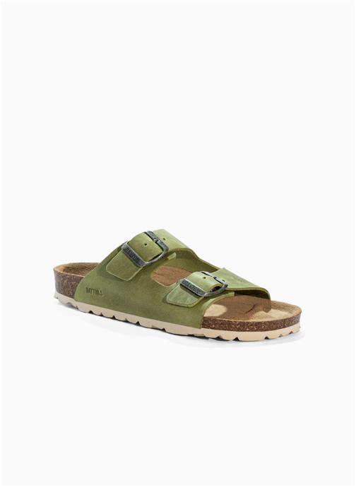 Bayton Mules et sabots en cuir ATLAS fille vert
