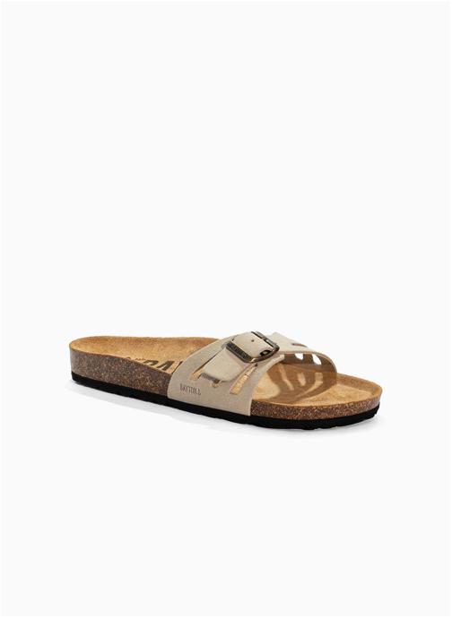 Bayton Mules en cuir suédé ATHENA femme beige