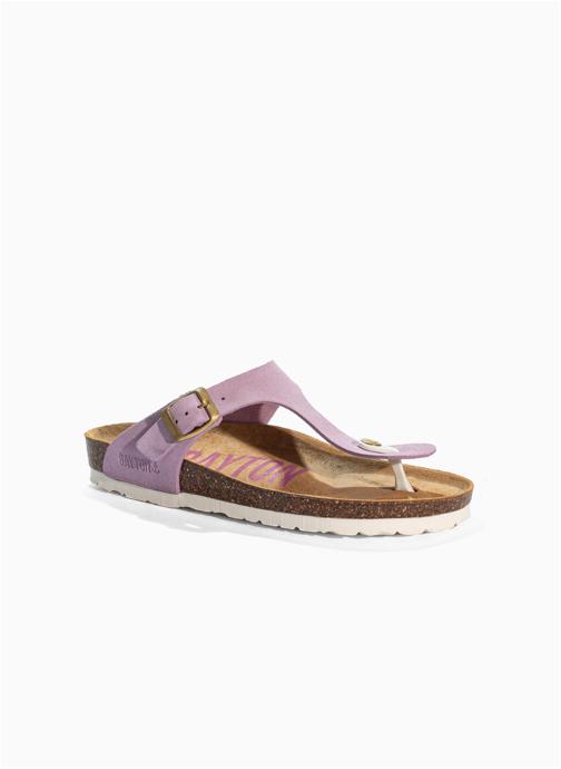 Bayton Mules en cuir suédé MERCURE femme violet