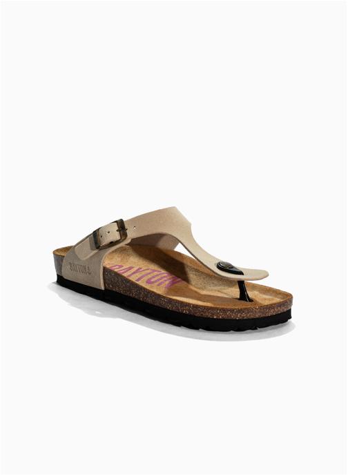 Bayton Mules en cuir suédé MERCURE femme beige
