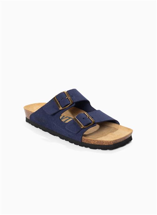 Bayton Mules en cuir suédé ATLAS femme bleu