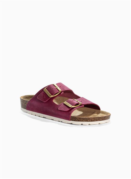 Bayton Mules et sabots en cuir ATLAS fille rose