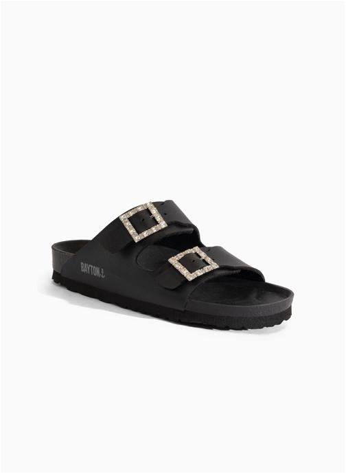 Bayton Mules STRASS ATLAS femme noir