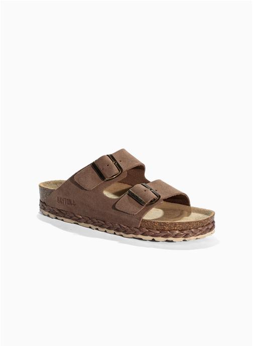 Bayton Mules en cuir suédé BENALLA femme beige
