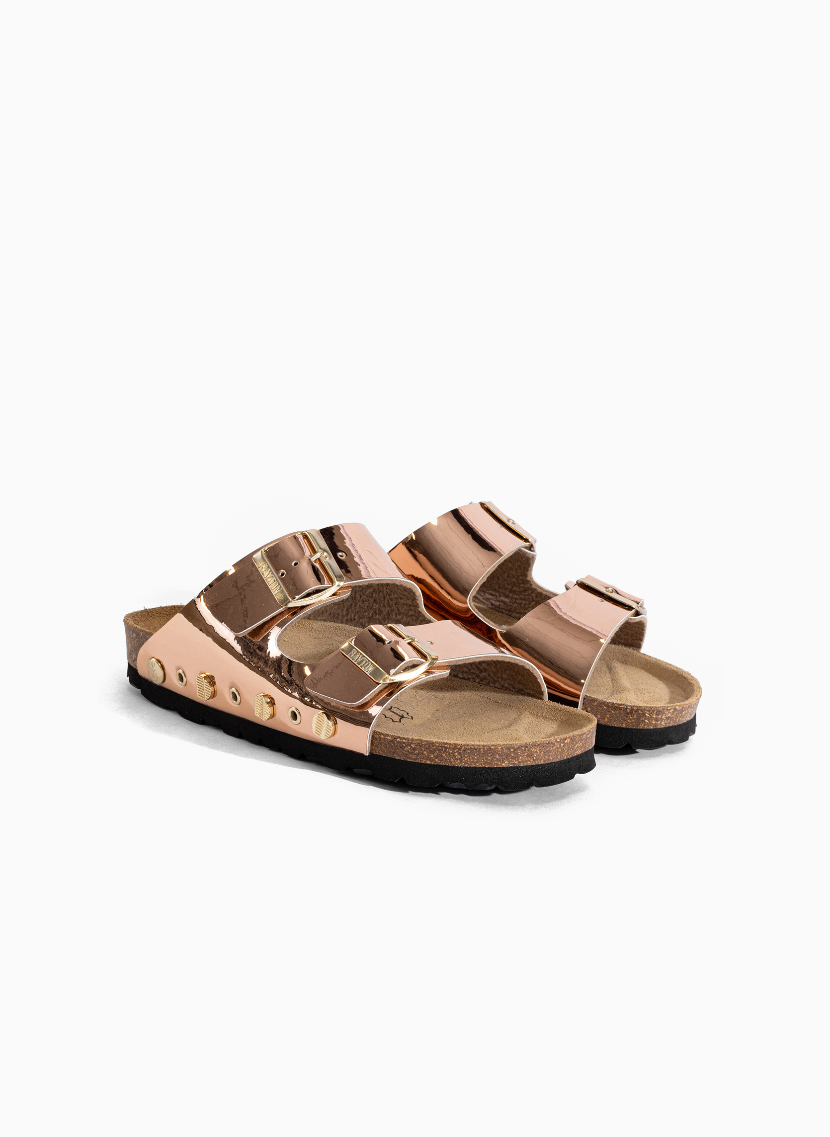Mules RIVALTA femme rose Bayton Mules RIVALTA femme rose Rose Gold