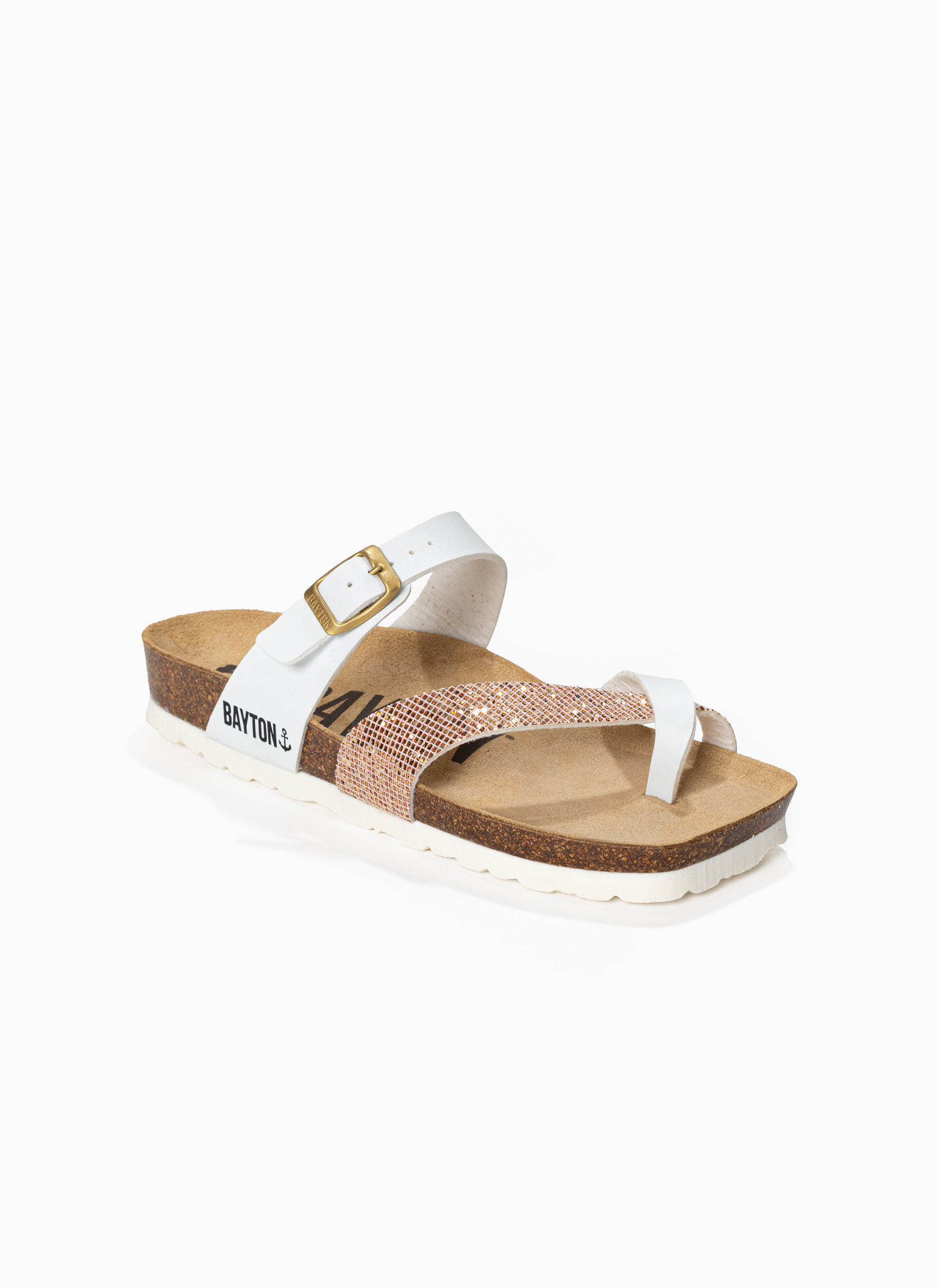 Mules DIANE femme blanc Bayton Mules DIANE femme blanc Blanc pailleté