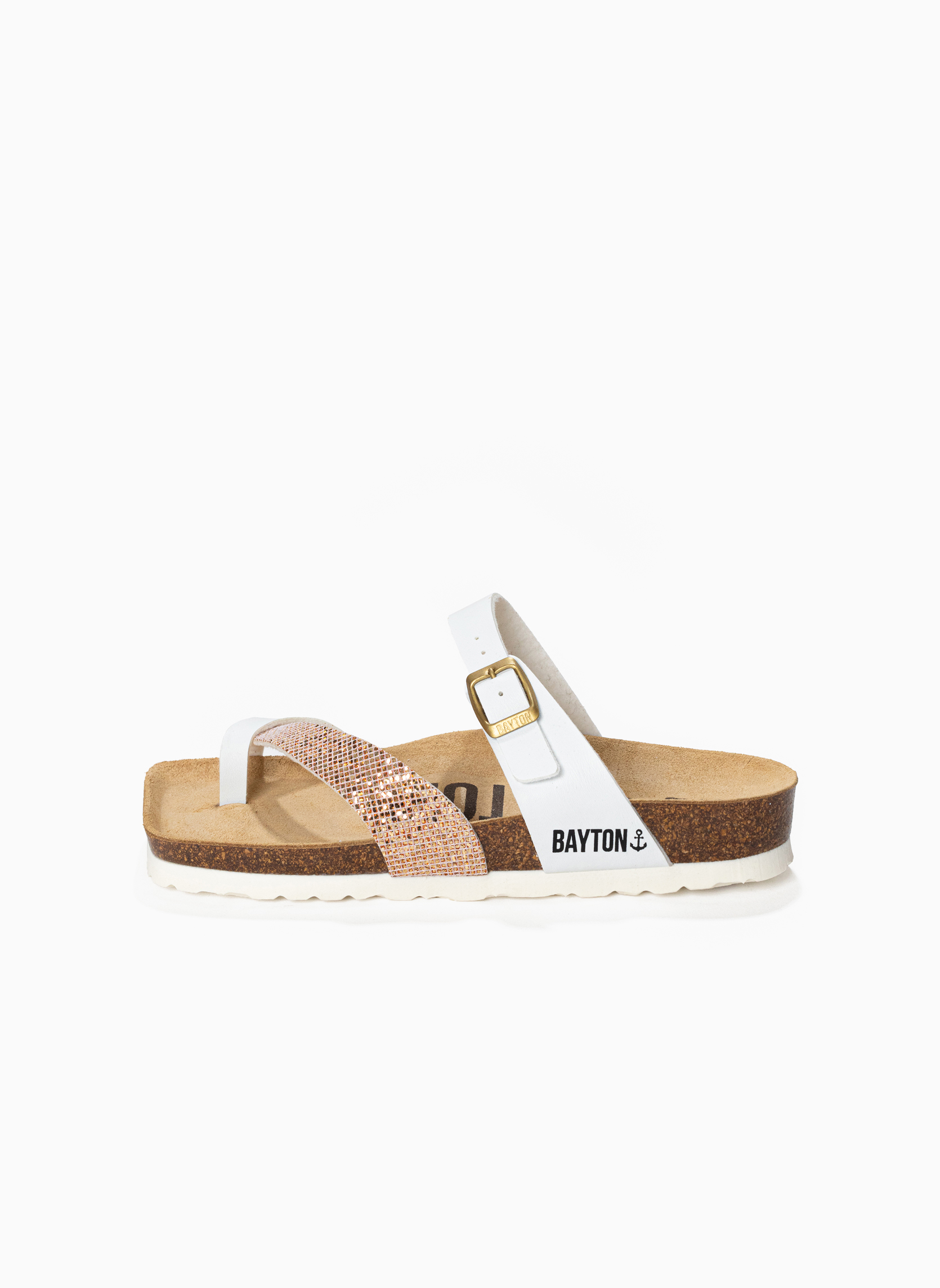 Mules DIANE femme blanc Bayton Mules DIANE femme blanc Blanc pailleté
