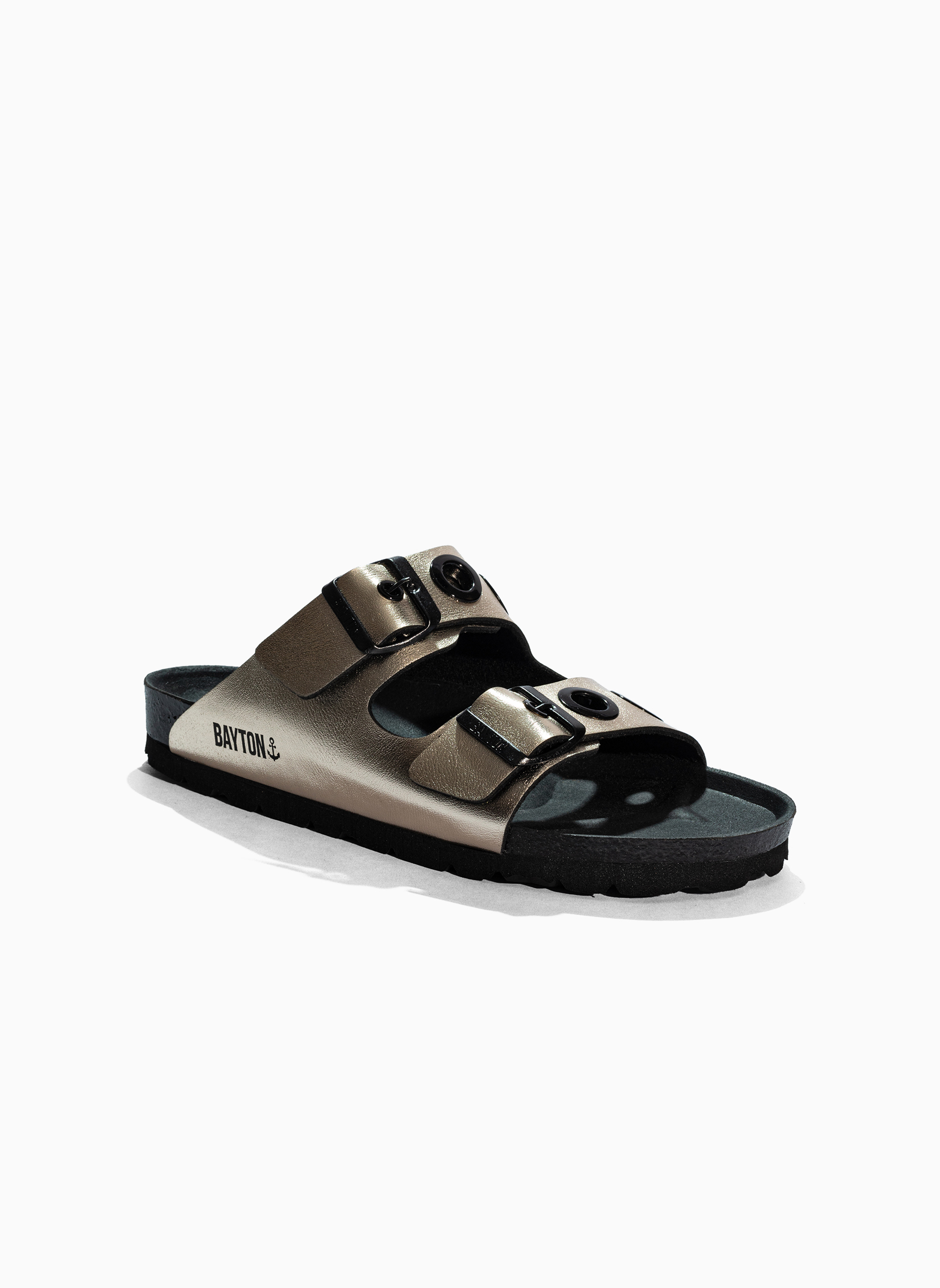 Mules JANNY femme or et bronze Bayton Mules JANNY femme or et bronze Or