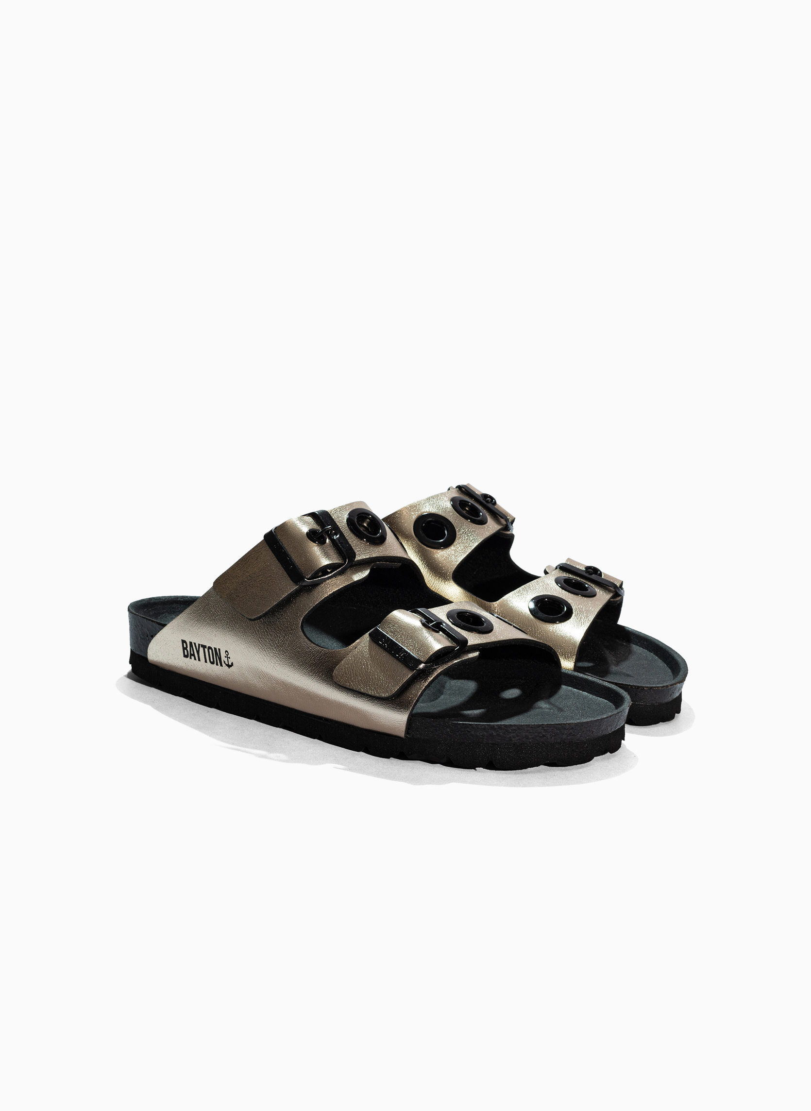 Mules JANNY femme or et bronze Bayton Mules JANNY femme or et bronze Or