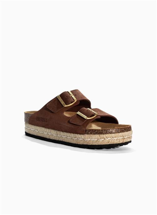 Bayton Mules en cuir suédé ATLAS femme marron