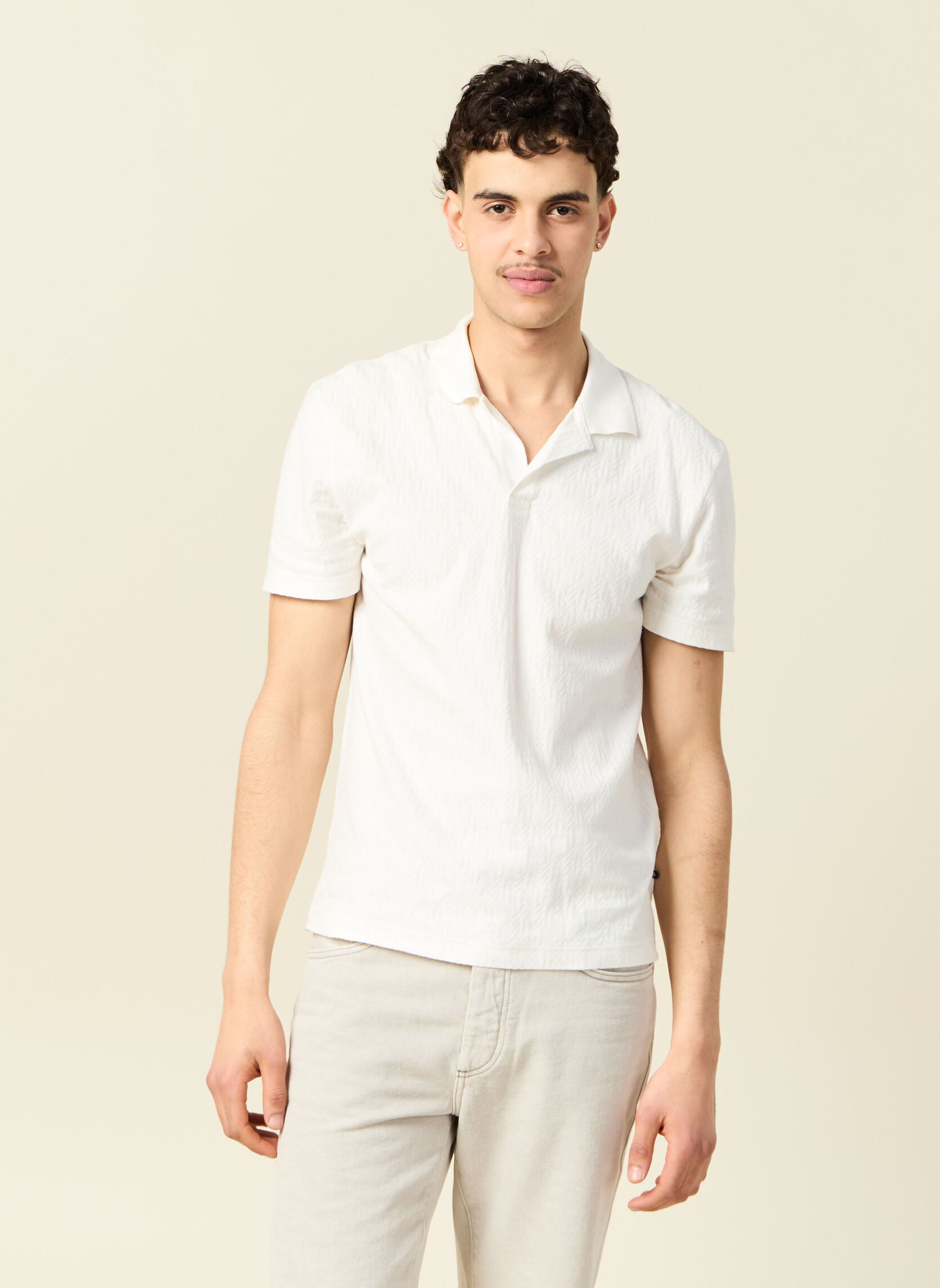 Polos POLOSPICE3H homme blanc Bonobo Polos POLOSPICE3H homme blanc Blanc