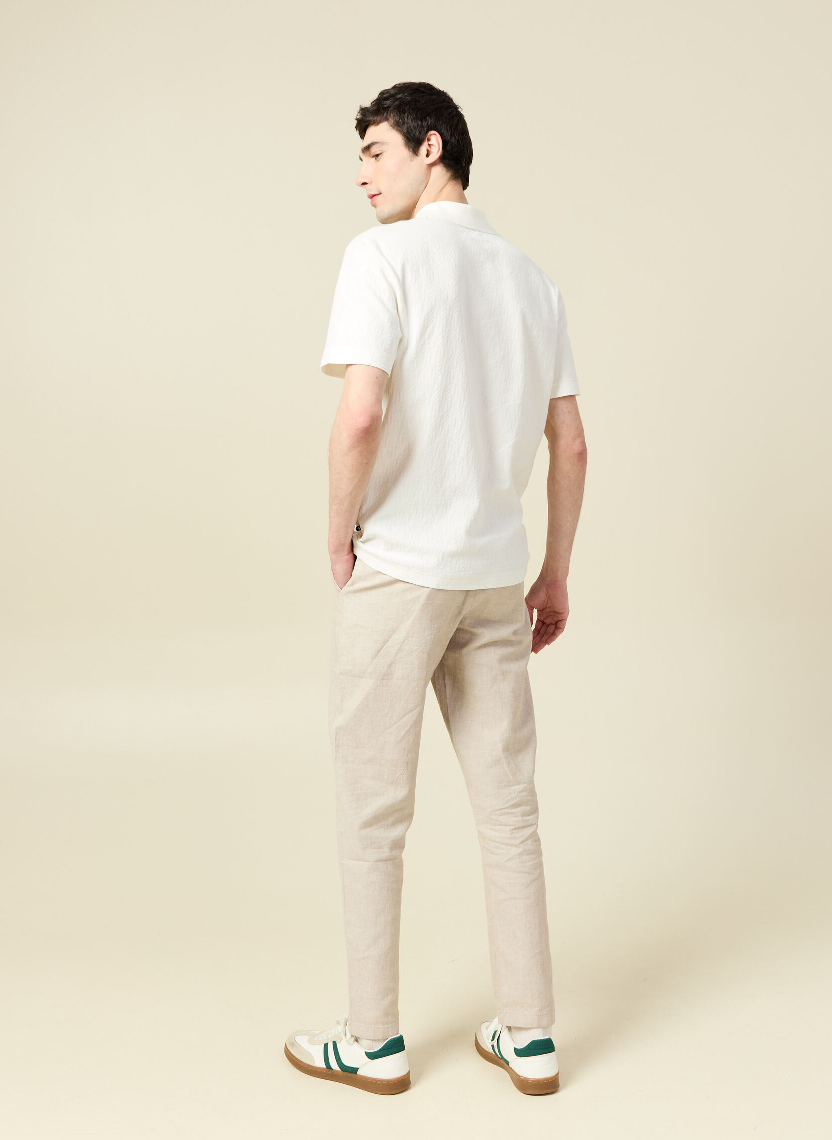 Polos POLOSPICE3H homme blanc Bonobo Polos POLOSPICE3H homme blanc Blanc