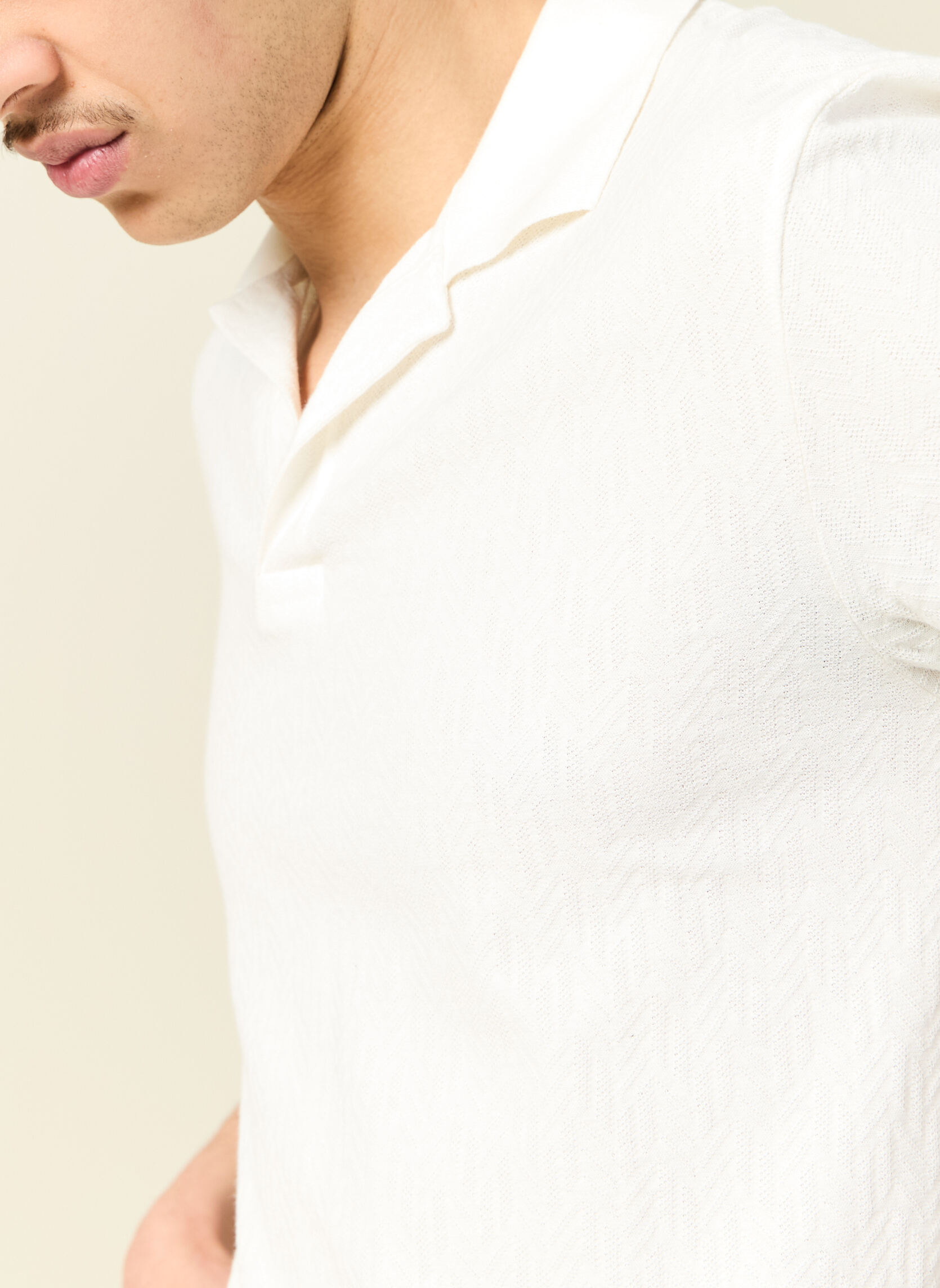 Polos POLOSPICE3H homme blanc Bonobo Polos POLOSPICE3H homme blanc Blanc