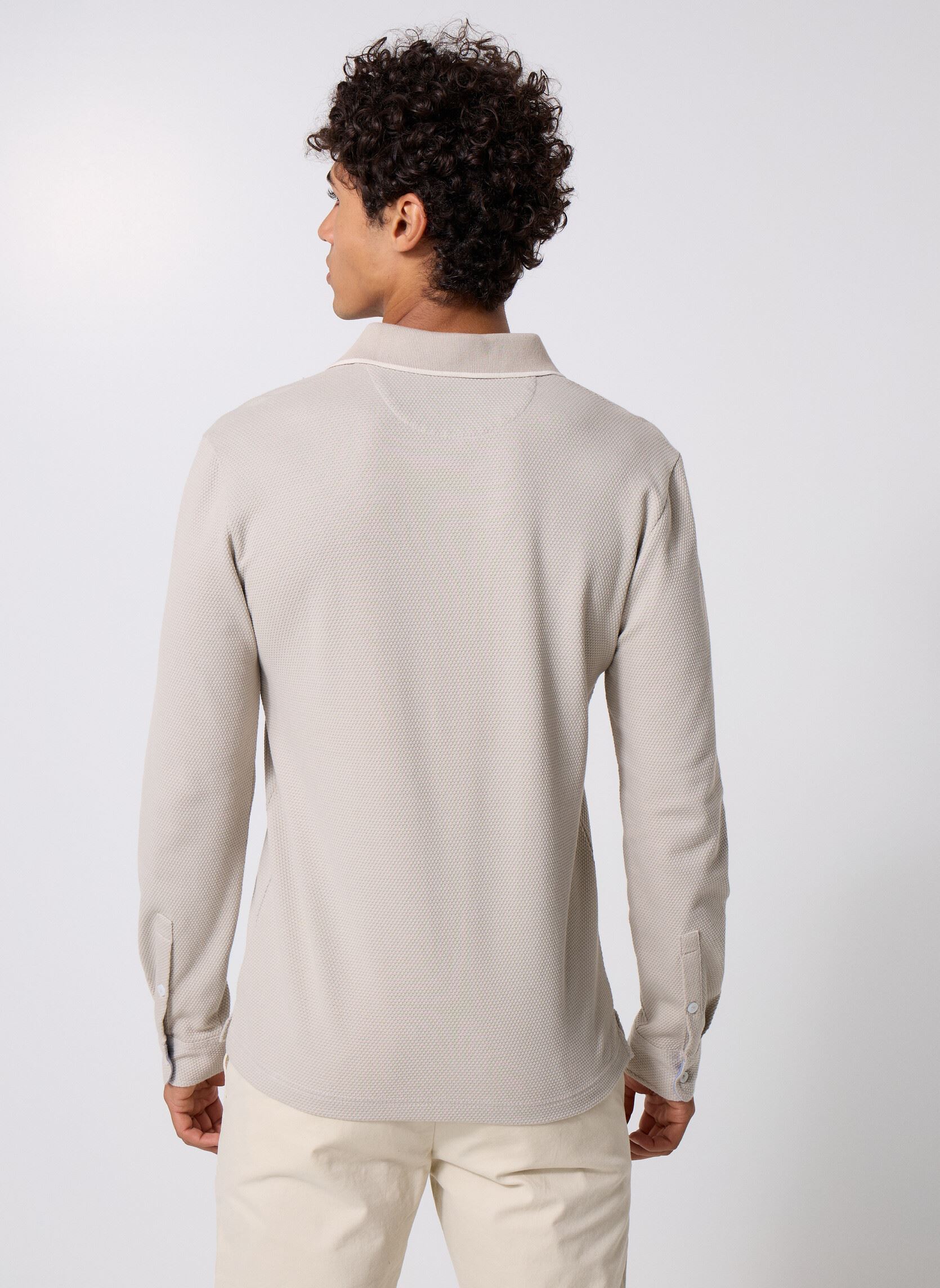 Korte mouwen polo's TPOLONG heren grijs MADE BY Korte mouwen polo's TPOLONG heren grijs Dove