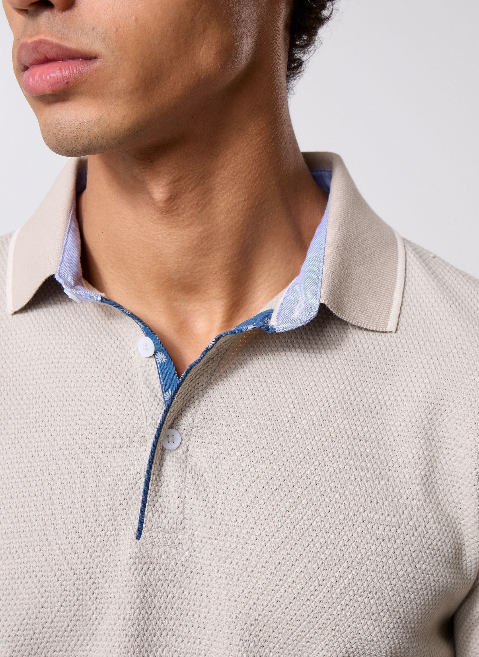 Korte mouwen polo's TPOLONG heren grijs MADE BY Korte mouwen polo's TPOLONG heren grijs Dove